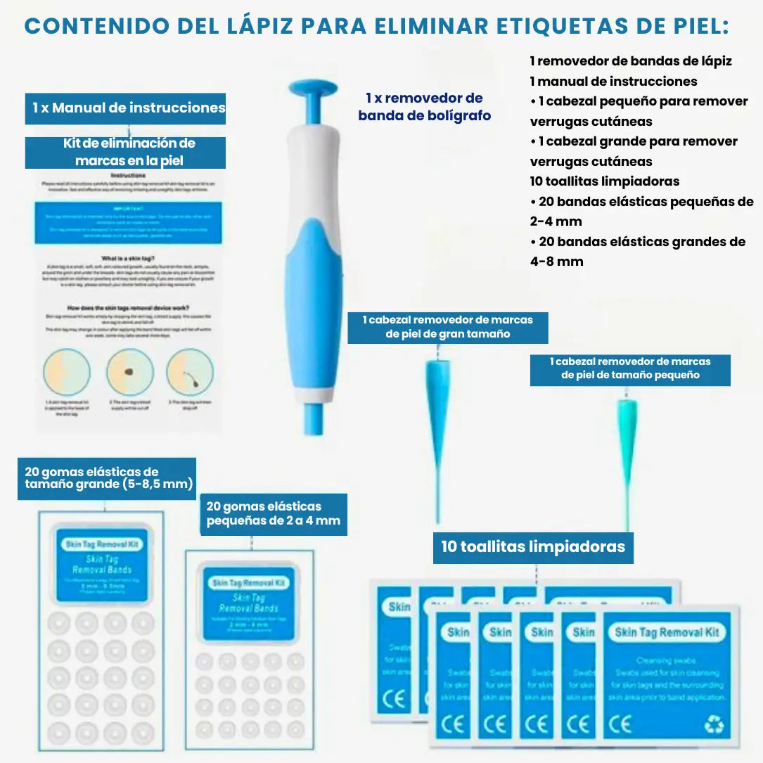 QUITA VERRUGAS CON ACCESORIOS