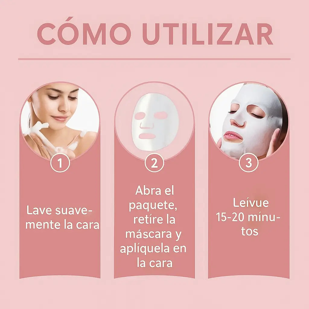 🔥Mascarilla de Colágeno con Efecto Rejuvenecedor Instantáneo🔥