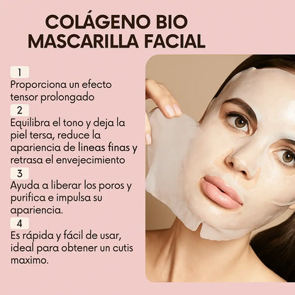 🔥Mascarilla de Colágeno con Efecto Rejuvenecedor Instantáneo🔥